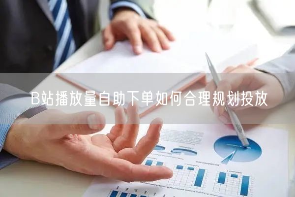 B站播放量自助下单如何合理规划投放