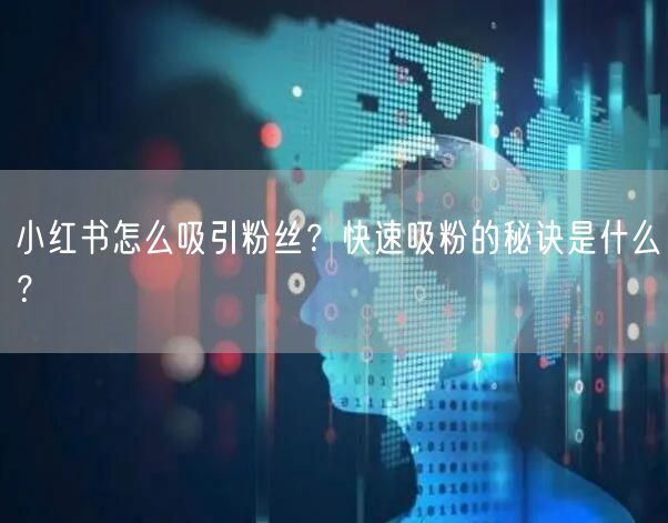 小红书怎么吸引粉丝？快速吸粉的秘诀是什么？