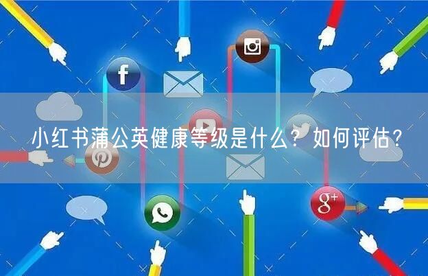 小红书蒲公英健康等级是什么?如何评估?