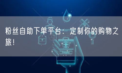 粉丝自助下单平台：定制你的购物之旅！
