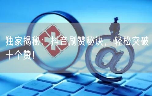 独家揭秘:抖音刷赞秘诀,轻松突破十个赞!