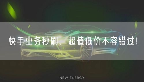 快手业务秒刷，超值低价不容错过！