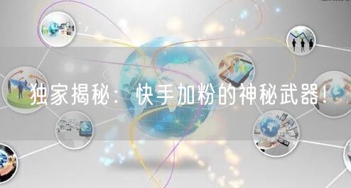 独家揭秘:快手加粉的神秘武器!