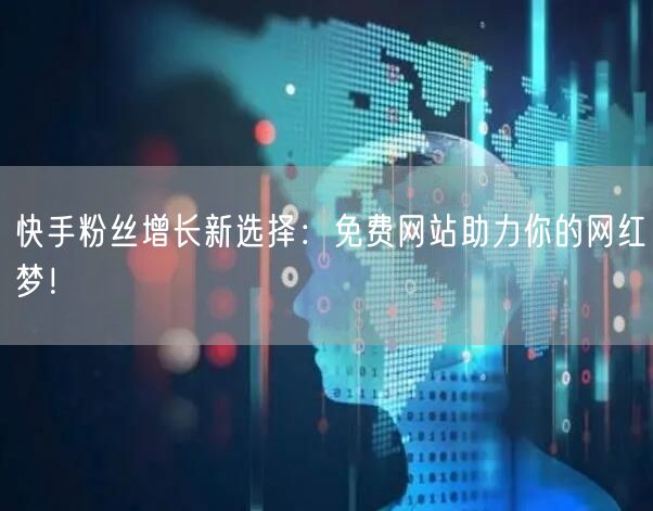 快手粉丝增长新选择：免费网站助力你的网红梦！