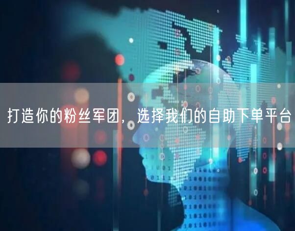 打造你的粉丝军团,选择我们的自助下单平台