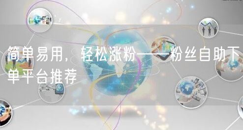 简单易用，轻松涨粉——粉丝自助下单平台推荐