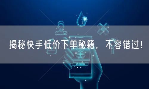 揭秘快手低价下单秘籍，不容错过！