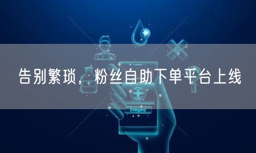 告别繁琐,粉丝自助下单平台上线