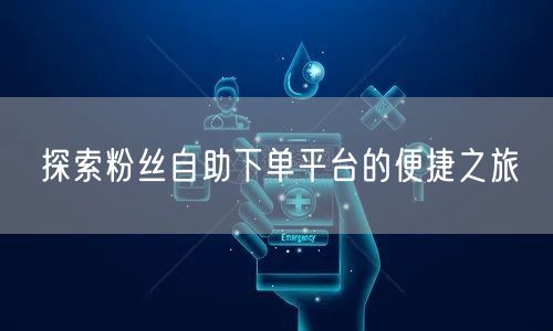 探索粉丝自助下单平台的便捷之旅