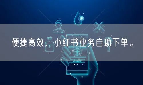 便捷高效，小红书业务自助下单。
