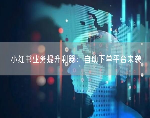 小红书业务提升利器：自助下单平台来袭