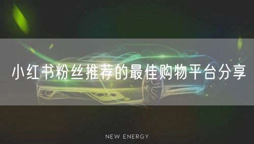 小红书粉丝推荐的最佳购物平台分享
