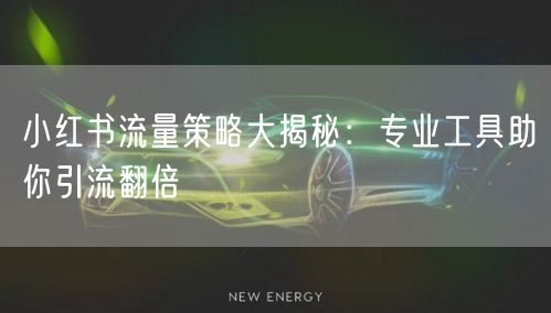 小红书流量策略大揭秘：专业工具助你引流翻倍