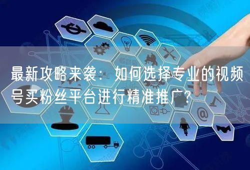 最新攻略来袭：如何选择专业的视频号买粉丝平台进行精准推广?